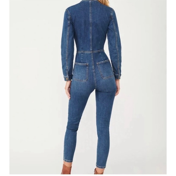 Free People Utility Denim Lennox Jumpsuit - Picture 7 of 15